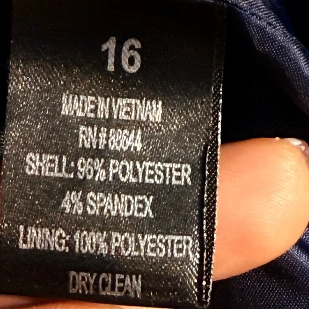 JM STUDIO BY JOHN MEYER Floral Navy Jacket‎ SZ 16